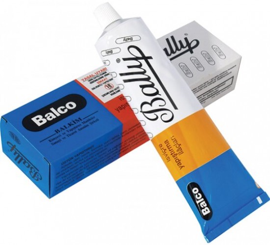 BALLY BALCO (BÜYÜK & 135GR) YAPIŞTIRICI (KÖSELE-DERİ-LASTİK-S.TAHTA-CAM-PORSELEN-BAKALİT-M.LEVHA-OTO CONTA-FİTİL)*50