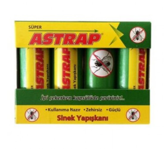 ASTRAP ( 4PCS ) KAPSÜL SİNEK YAPIŞKANI ( SİNEK & GÜVE & S.SİNEK & UÇAN TÜM HAŞERELER )*24X12