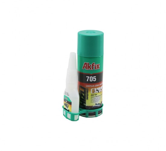 AKFİX-705 GA-060 ( 200ML+50GR=BRÜT ) ( HIZLI ) YAPIŞTIRICI (MDF-AHŞAP-METAL-MERMER-GRANİT-DERİ-KAUÇUK-PLASTİK-DOĞAL TAŞ)*24
