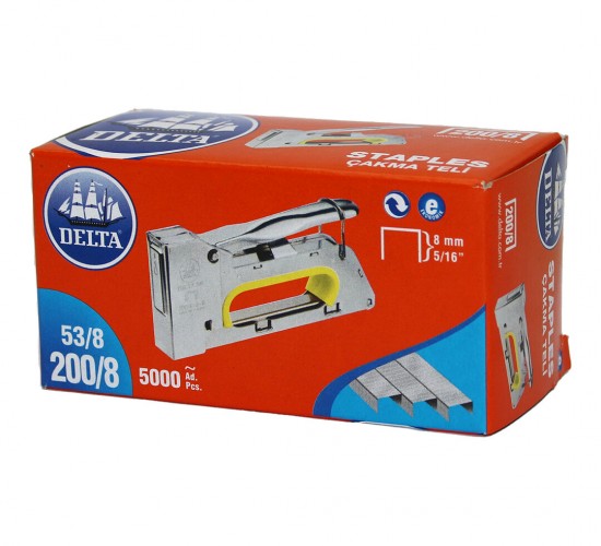 DELTA ( 200/8 ) MOBİLYA ÇAKMA ZIMBA TELİ ( 5000PCS )*6X8