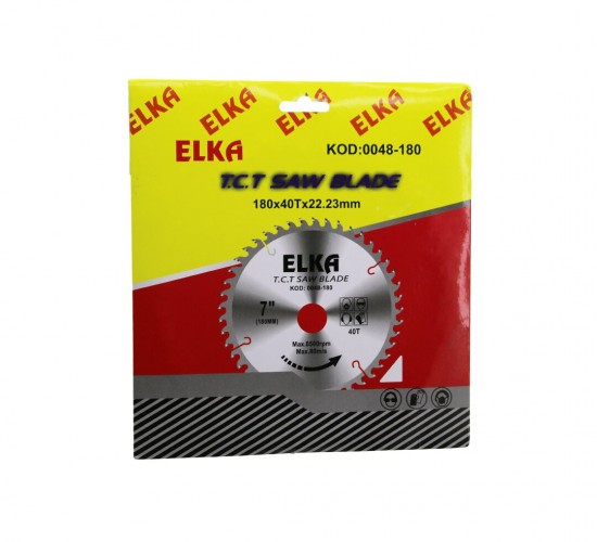 ELKA T.C.T SAW BLADE KOD-0048-180 ( 180X40TX22.23MM ) ( 7