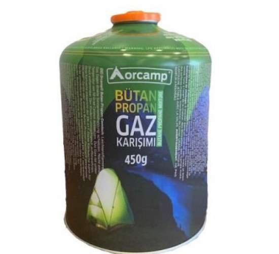 ORCAMP OR-KTS-450 BÜYÜK TOMBUL BÜTAN PROPAN GAZ KARTUŞ KORE TİPİ OCAKLAR İÇİN 450GR*12