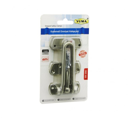 YUMA EK-200 -702 ( KROM ) ÇELİK KAPI EMNİYET KELEPÇE*60