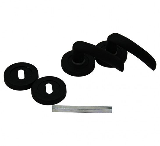 ÇELİKEL ERİŞ-10 ( AMERİKAN ) ( SİYAH ) ODA KAPI KOLU TAKIM*5X15