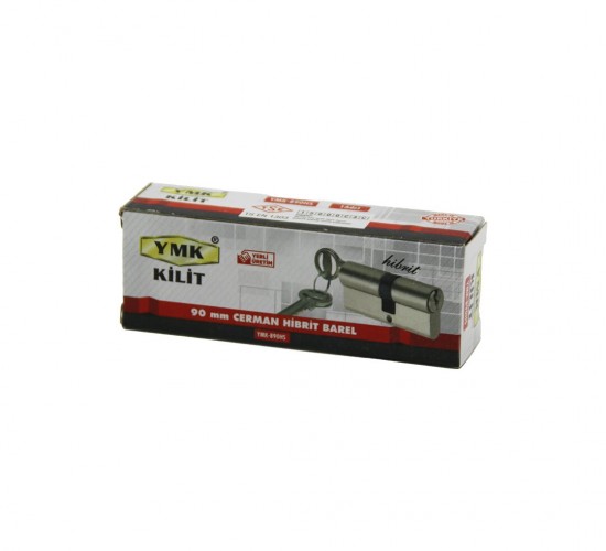 YMK-B90HS ( HİBRİT ) ( 90MM )  ( NİKEL SATEN ) CERMAN BAREL ( KUTULU AMBALAJ ) ( 2 ANAHTAR )*96