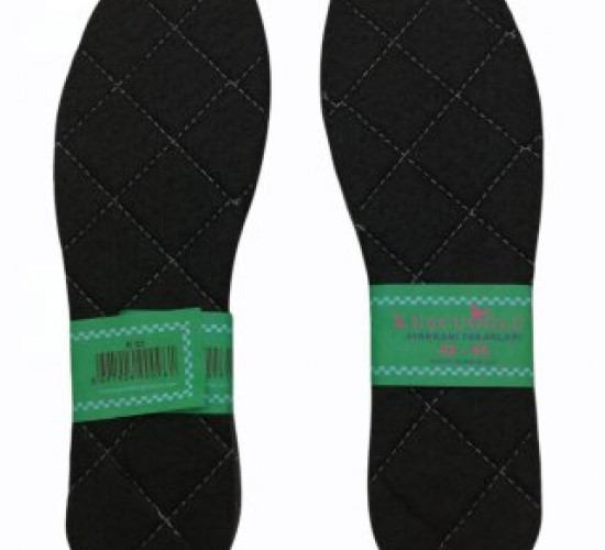 KUŞCUOĞLU KÇ-700-27002 ( DİKİŞLİ ) ( SİYAH & ERKEK ) ( YÜN ) AYAKKABI KEÇESİ ( 41-42-- 43-44)*12X63