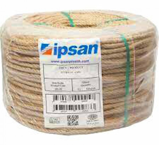 İPSAN HALAT 6MM NATURAL JÜT KIRNAP İPİ TOP 200MT*1