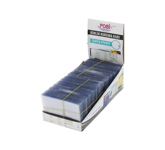 POBİ EKO ( PVC & İNCE ) ( KİMLİK & EHLİYET & BİLUMUM KART ) KORUMALIK KABI ( ETİKETSİZ )*500X1