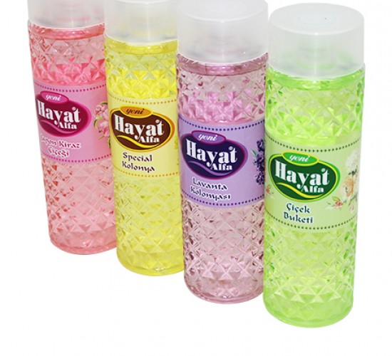 HAYAT ( KARMA ) ( 400CC ) ( ÇİÇEK-LAVANTA-SPECİAL-JAPON KİRAZI) KOLONYA*12X4