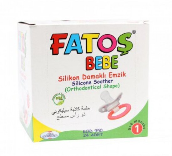 FATOŞ BEBE-950 NO-1 SİLİKON DAMAKLI EMZİK *24X24