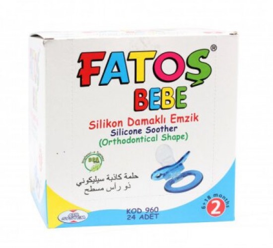 FATOŞ BEBE-960 NO-2 SİLİKON DAMAKLI EMZİK *24X24