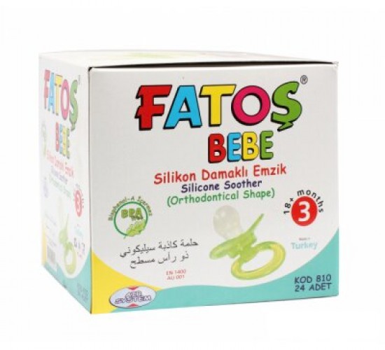 FATOŞ BEBE-810 NO-3 SİLİKON DAMAKLI EMZİK *24X24