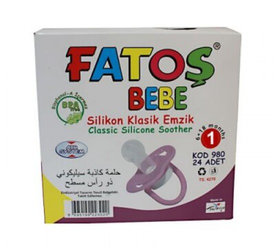 FATOŞ BEBE-980 ( NO-2 ) ( SİLİKON & KLASİK ) EMZİK*24X24