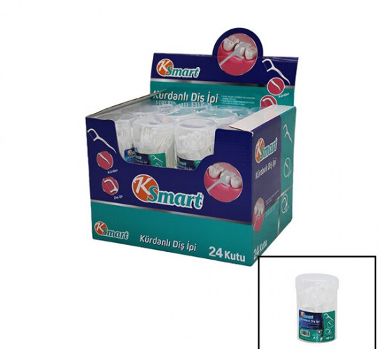 KSMART K-0704 ( 40PCS ) KÜRDANLI DİŞ İPİ*24X16
