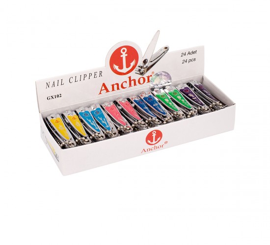 ANCHOR GX-102 (KÜÇÜK RENKLİ ) TIRNAK MAKASI*24X50