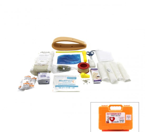 SUPER-BAG ASR-5015 ( BÜYÜK ) ( PLASTİK ÇANTALI ) İLK YARDIM SETİ ( FIRST AID KIT )*12
