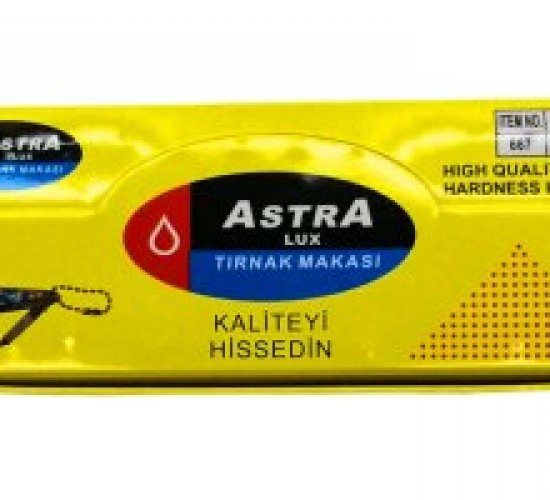 ASTRA LUX-667 RENKLİ KÜÇÜK TIRNAK MAKASI*24X50