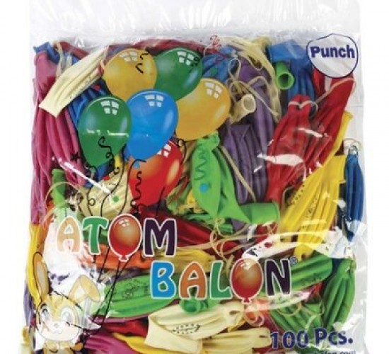 ATOM ( PUNCH & BÜYÜK ) BALON 100PCS*1X20