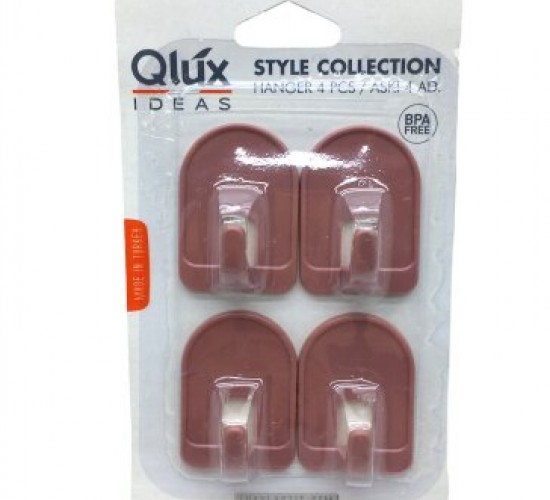 QLUX L-00136 ( 4PCS ) ( KUBBELİ ) YAPIŞKAN ASKI*80