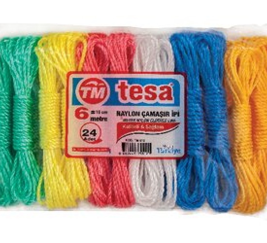 TESA TM-410-411 ( NAYLON  PLASTİK ) ( 10MT ) ÇAMAŞIR İPİ *24X10
