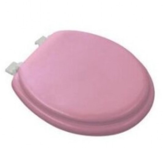 POLY ET-013 PEMBE YUMUŞAK KLOZET KAPAK BÜYÜK PUF*17