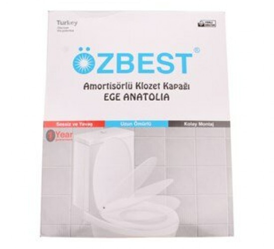 ÖZBEST EGE ( AMORTİSÖRLÜ ) KLOZET KAPAK ANATOLIA*10