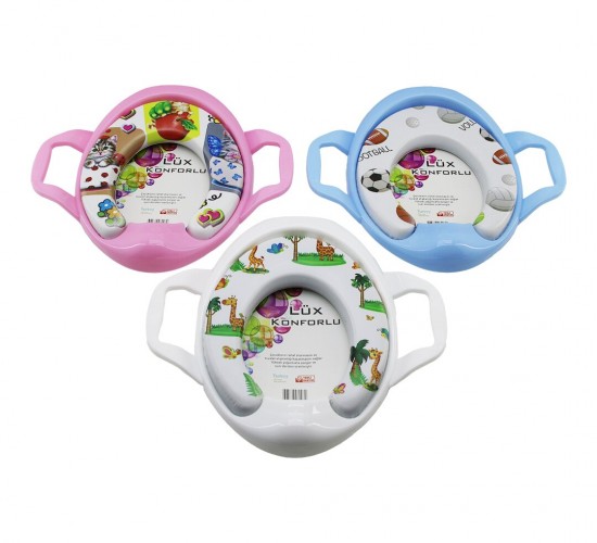 SOFTY ET-045 ( LÜX KONFORLU ) ( KULPLU ) ÇOCUK KLOZET OTURAK ( COMFORT & RESİMLİ SÜNGERLİ )*12