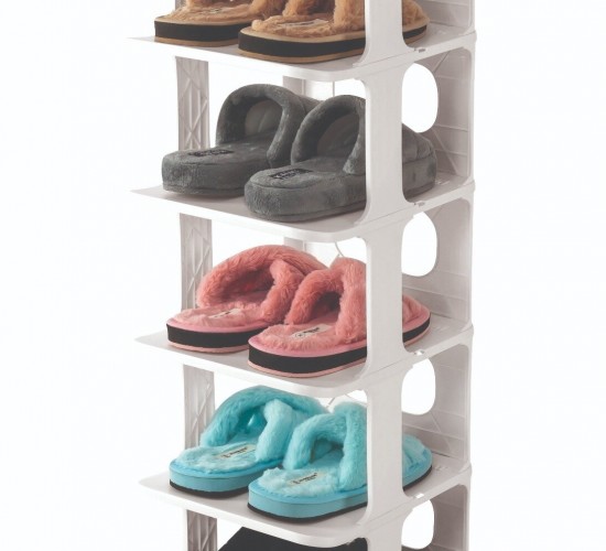 LUXURY SHOE RACK OM-0910-1023-0282 ( 5 KATLI ) ( BEYAZ ) BLANCHE LÜKS AYAKKABILIK*8