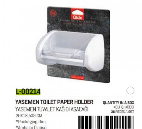 QLUX L-00214 YASEMEN KAPAKLI WC KAĞITLIK*36