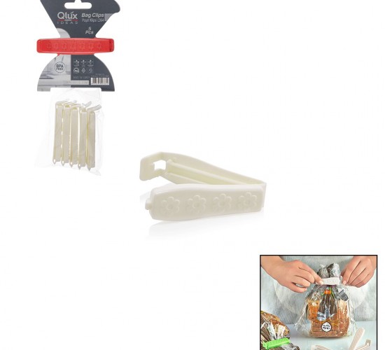 QLUX L-00364 ( 5PCS ) POŞET KLİPSİ SET ( PLASTİK )