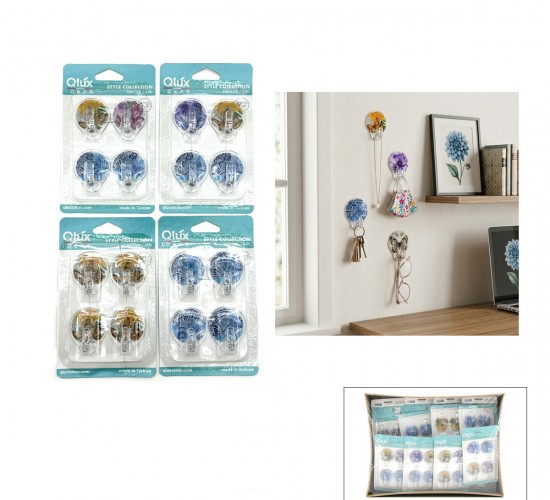 QLUX L-00638 ( 4PCS ) DAMLA KÜÇÜK YAPIŞKAN ASKI*32X2