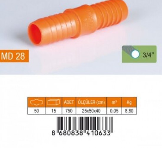 MEDALYAN MD-28 NORMAL HORTUM EKİ  3/4 *50X15