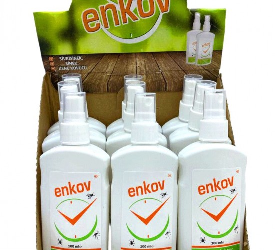ENKOV SİNEK SİVRİSİNEK KENE KOVUCU LOSYON SPREY 100ML*12X8