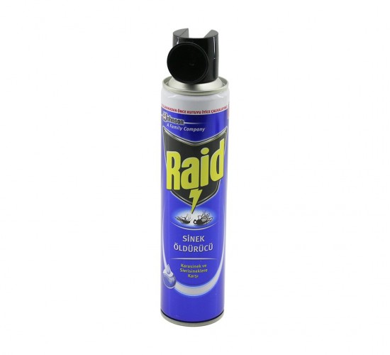 RAİD ( SPREY= KLASİK ) KARASİNEK & SİVRİSİNEK ÖLDÜRÜCÜ & SAVAR İLAÇ ( LACİVERT ŞİŞE ) ( 300ML )*12X4