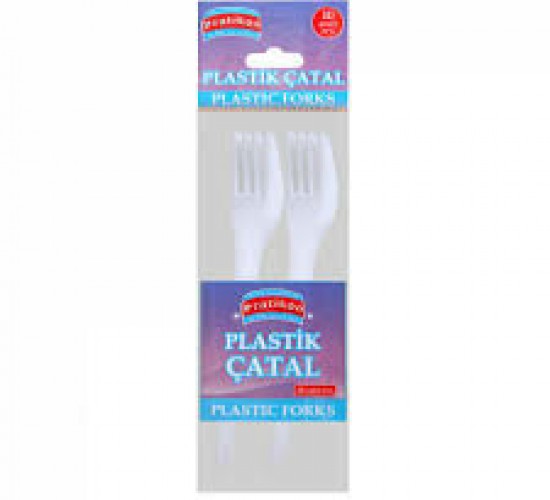 PRATİKON PR-1140 ( 10PCS ) PLASTİK ÇATAL*50=K