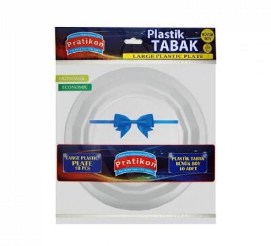 PRATİKON PR-1143 ( ORTA & PLASTİK ) TABAK 10PCS*50=K