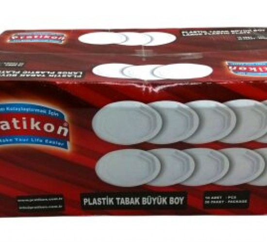 PRATİKON PR-1144 ( BÜYÜK & PLASTİK ) TABAK 10PCS*50=K