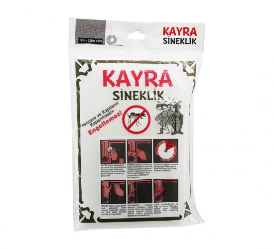 KAYRA ( ÇİFT KANAT ) ( PENCERE ) TÜL SİNEKLİK ( 130CMX150CM  ±5CM ) ( ÇİFT TARAFLI BANT )*75