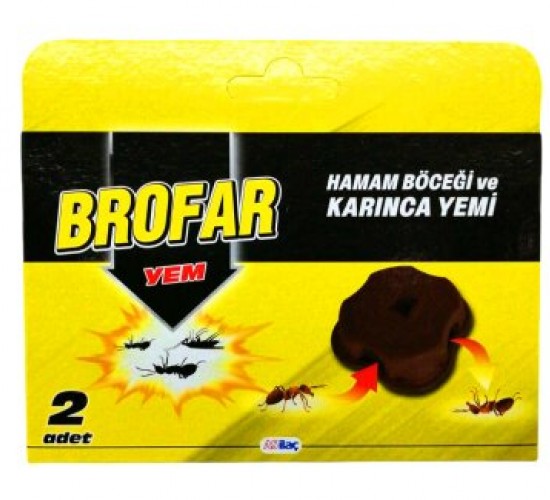 BROFAR ( 2PCS ) HAMAM BÖCEĞİ VE KARINCA YEMİ*6X8