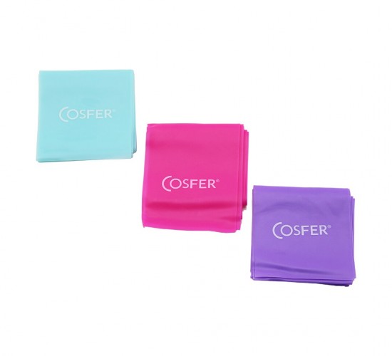 COSFER ( 3PCS ) ( 90CM ) ( SİLİKON & ESNEK ) PLATES BANTI*120