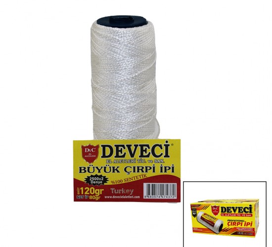 DVC DEVECİ ( BÜYÜK ) ÇIRPI İPİ ( BRÜT 120GR & NET İP 80GR )*24X6
