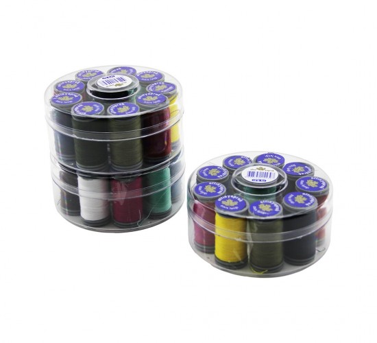 ALTINYAPRAK ( YUVARLAK SET & 10 RENK ) DİKİŞ İPLİK MAKARA*10X17
