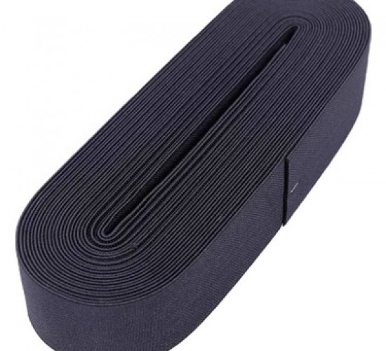 HUZUR ( SİYAH & 4CM ) PAÇA LASTİK YASSI GENİŞ 10MT.*20
