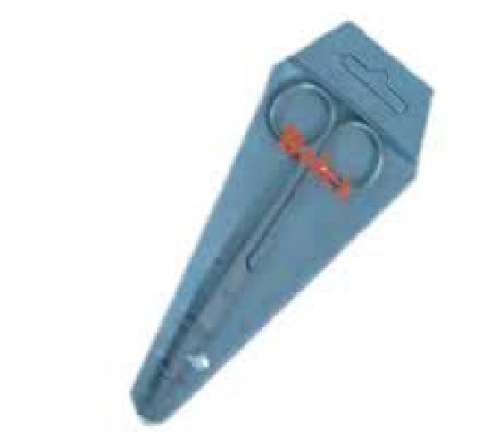 BOLEX CUTICLE NO-4 GÜMÜŞ EĞİK NAKIŞ MAKASI*12X50