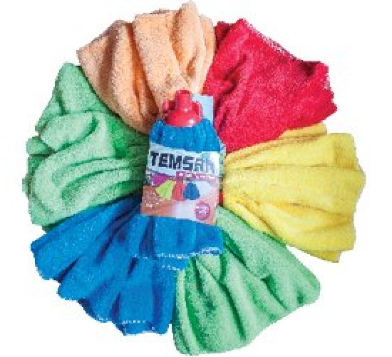 TEMSAN TM-076 MİKROFİBER HAVLU MOP WELSOFT KARTELALI*60