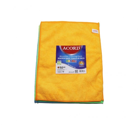 ACORD KOD-719 ( DÖKME ) ( 30X40CM ) ( RENKLİ ) MİKROFİBER TEMİZLİK BEZİ ( EKSTRA EMİCİ ) ( TÜM YÜZEYLER İÇİN )*15X20