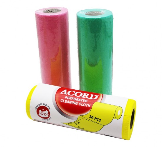 ACORD SOFTTEX-415 ( 20PCS ) ( RULO ) PERFORATED ( SARI & RENKLİ ) BEZ*15=K