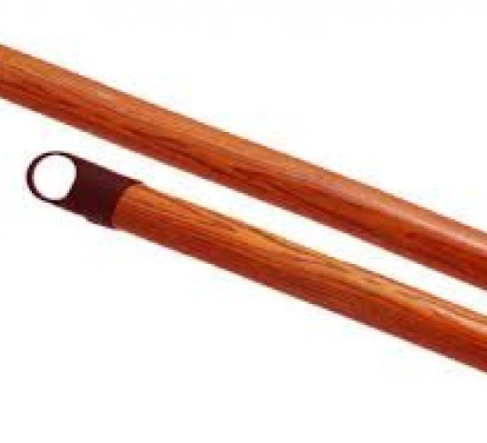 KRT-1003 ( KAHVERENGİ PVC KAPLAMALI ) ( AHŞAP ) VİLADA FIRÇA SAPI ( 120CM )*50=K