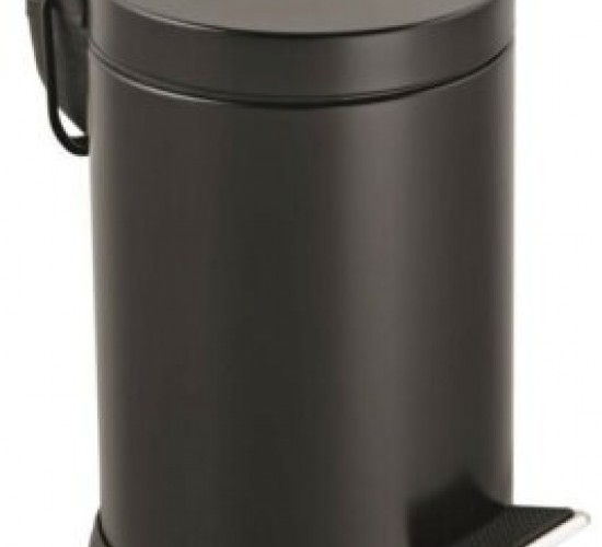 LALEZAR LZR-811-S ( 3LT ) ( SİYAH ) PEDALLI METAL ÇÖP KOVASI*8