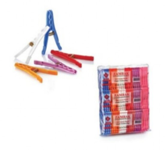 ZAMBAK ZP-101  24PCS ÇİÇEK PLASTİK MANDAL*6X24